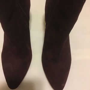 CRANBERRY SUEDE BOOTIES